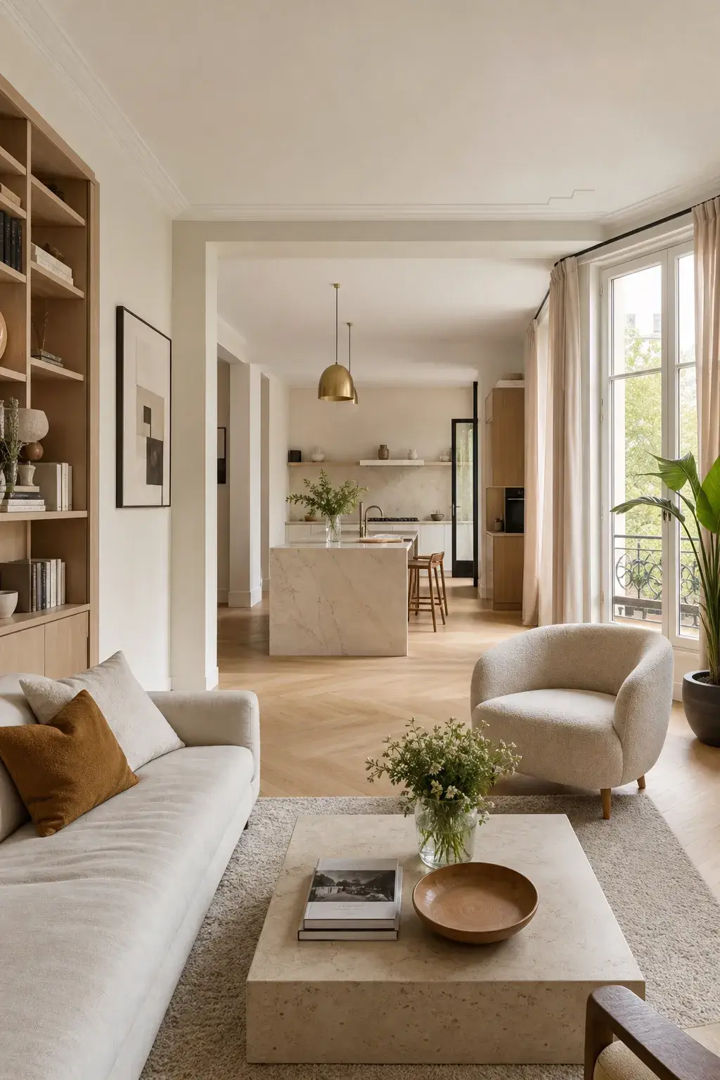 Intérieur de maison entièrement rénové